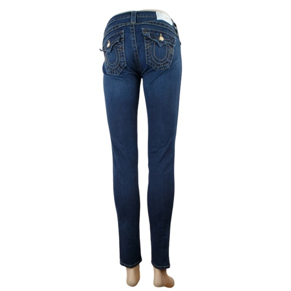 True Religion Misty Skinny Woman's Denim Jeans Flap Pocket USA Size 27 - Picture 5 of 9